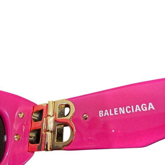 Balenciaga BB0095S 006 sunglasses with gold logo. Brand new, 100% AUTHENTIC. main image 4